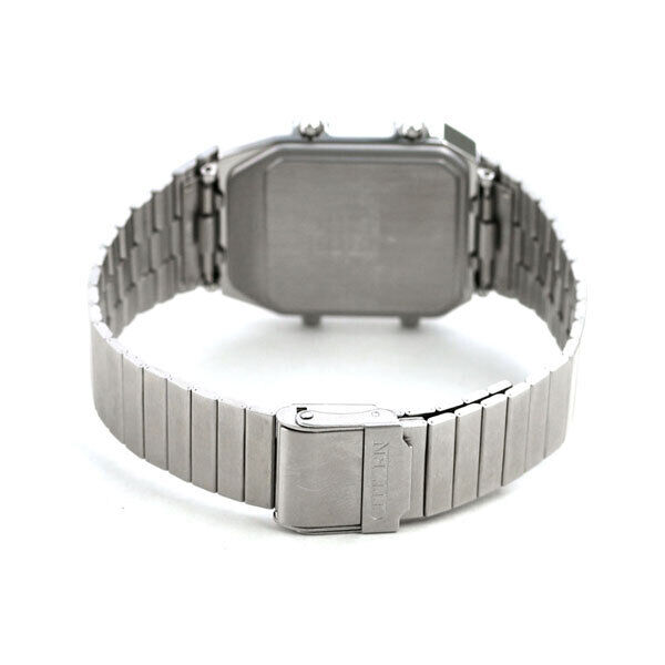 Pre-owned Citizen Collection Ana-digi Temp Jg2101-78e Analog Digital Silver Watch Unisex