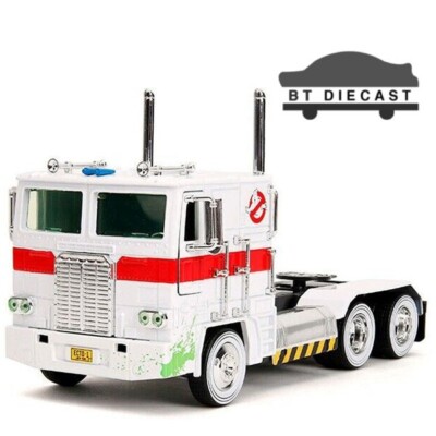 JADA TRANSFORMERS OPTIMUS PRIME GHOSTBUSTERS TV SERIES 1984 1/24 WHITE 35572
