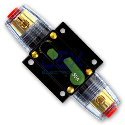 50 Amp In-Line DC Circuit Breaker Solar/Audio/Car/RV 50A/50AMP Fuse 12V/24V/32V