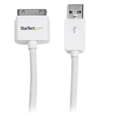 NEW~3M USB CABLE FOR iPHONE/IPOD/IPAD ~ USB2ADC3M ~ 9.84 FT WHITE~ STARTECH.COM