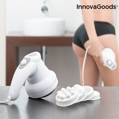 InnovaGoods Elektrisches Anticellulite Massagegerät Peeling Entwässerung 5in1