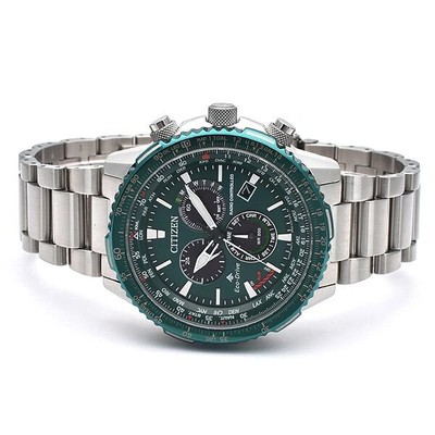 Pre-owned Citizen Cb5004-59w Promaster Eco-drive Radio-controlled Direct Flight Sky