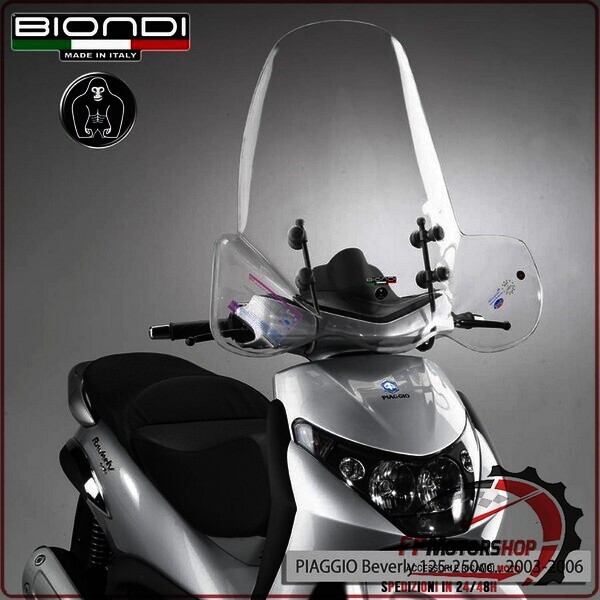 PARABREZZA PER SCOOTER PIAGGIO BEVERLY 125 200 250 400 BIONDI 8061059