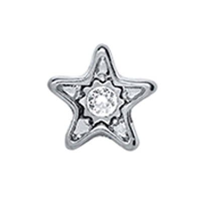 AUTHENTIC ORIGAMI OWL CELEBRATION SILVER CRYSTAL STAR CHARM
