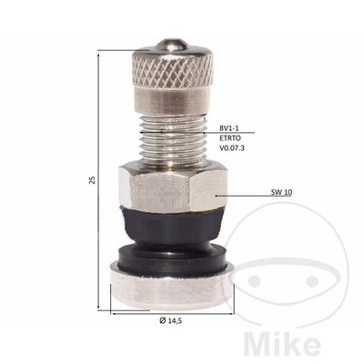 SIN MARCA Autoreifenventil aus Metall MS 521 8.3 MM 26 MM