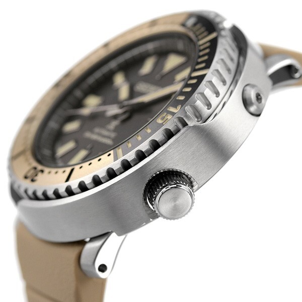 Pre-owned Seiko Prospex Sbdy089 Diver Scuba Mechanical Automatic Men's Watch Beige Gift