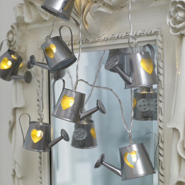 10x Novelty Watering Can Garden String Lights Battery Operated Patio Fairy Light eBay