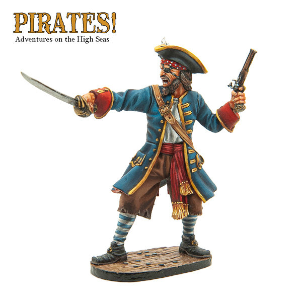 First Legion Pir008 One Eyed Pirate With Cutlass And Flintlock