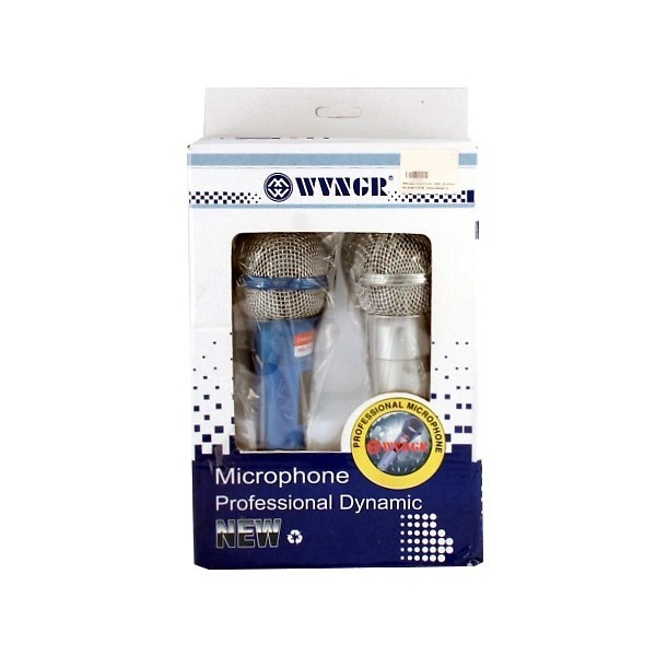 Set 2 Microfono Professionale Dinamico WG-119 Con Filo Karaoke Conferenze hsb