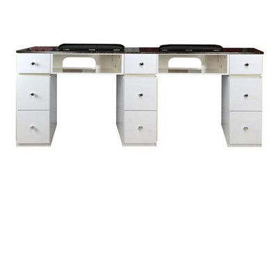 Double Manicure Nail Station Table for Salons - FREE SHIPPING