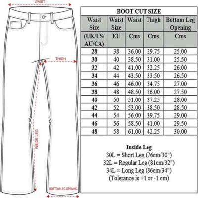 Enzo Mens Bootcut Jeans Stretch Denim Wide Leg Flared Bell Bottom Pants UK Sizes