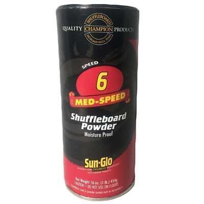 Sun-Glo Speed 6 Med-Speed Shuffleboard Table Powder, 16 Oz Can