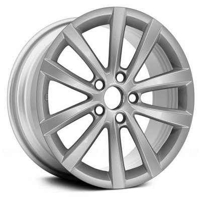 Wheel For 2012-2015 Volkswagen Eos 17x7.5 Alloy 5 V Spoke 5-112mm Painted Silver