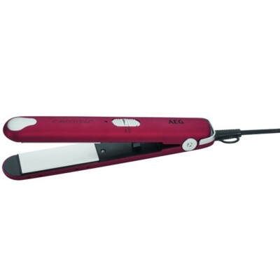 AEG Haarglätter Keramik-Glätteisen Haarglätteisen Hairstyler Haarstyler Rot NEU