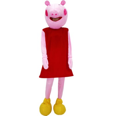 VESTITO-MASCOTTE-COSTUME-PEPPA-PIG-CARNEVALE-COSPLAY-ADULTO