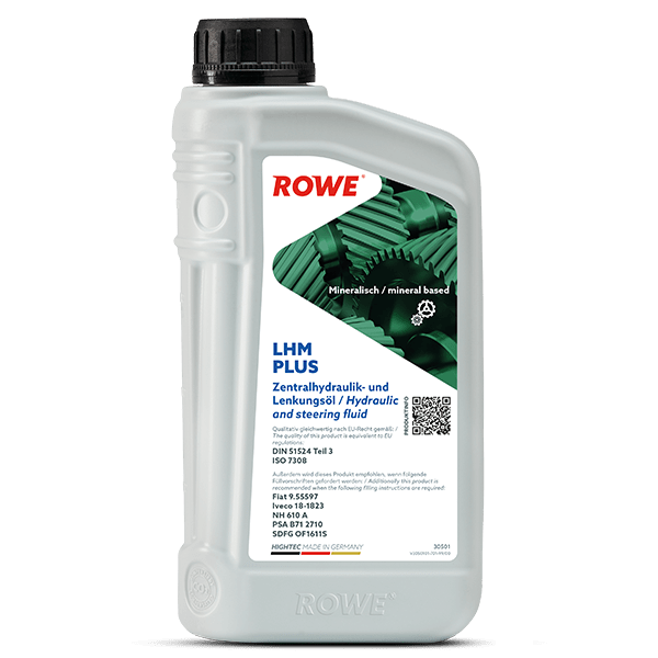 ROWE HIGHTEC LHM PLUS 1L - Spezialhydraulikflüssigkeit für PSA-Fahrzeuge