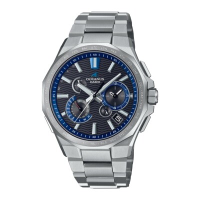 Pre-owned Casio Oceanus Ocw-t6000-1ajf Black Titanium Radio Solar Men's Watch In Box