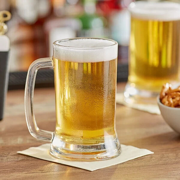 Set Of 4 Beer Mugs Beer Glasses Heavy Durable Beer Mug with Handles 16 oz