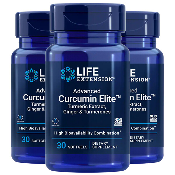 Life Extension Advanced Curcumin Elite Куркума, имбирь и турмероны 3x30 гелей