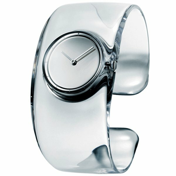 Pre-owned Issey Miyake O Series Bangle Watch Clear Transparent Tokujin Yoshioka Silaw001
