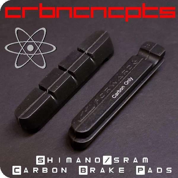 👌 2x Carbon Rim Black Brake Pads-Composite- FOR Shimano D