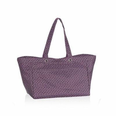 soft Utility tote 31 gift shoulder beach gym bag Plum Dancing Dot