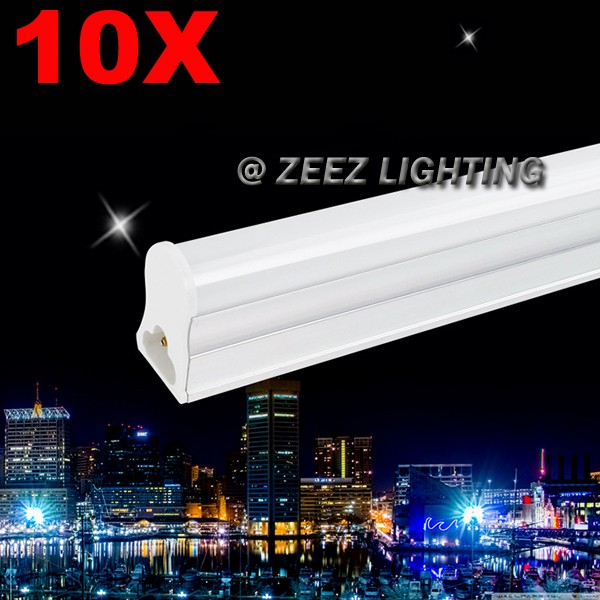10X T5-Integrated 2FT 9W Daylight Cool White LED Tube Light Bulb Fluorescen Lamp