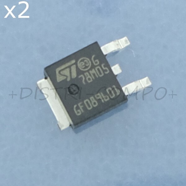 L78m05cdt Regulateur Positif 5v 500ma D-Pack Stm Rohs (Lot De 2)