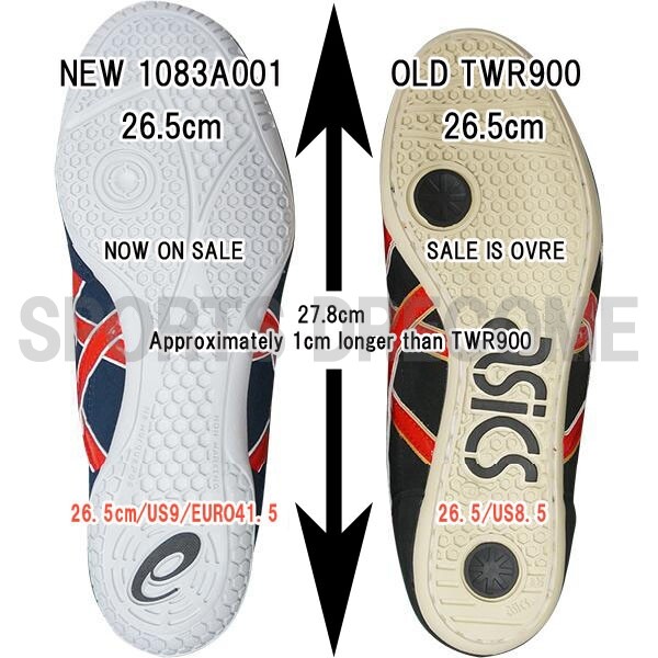 Pre-owned Asics Wrestling Shoes 1083a001 Ex-eo / Black/royal Blue/gold Edge Twr900 Box