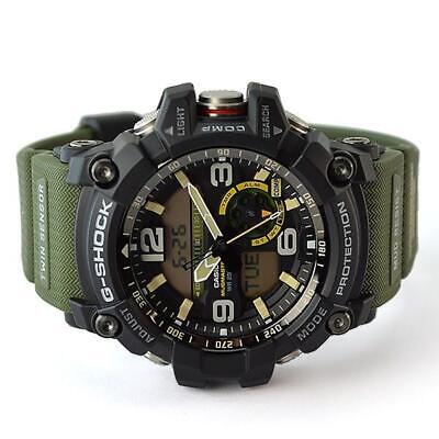 Pre-owned G-shock Casio  Gg-1000-1a3jf Master Of Land Mudmaster Men's Watch Green Digital