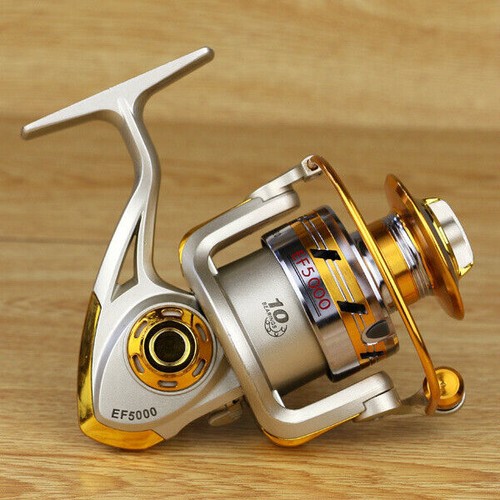 Spinning Fishing Reel 12BB Metal Spool Folding Arm Left Right EF1000-EF7000