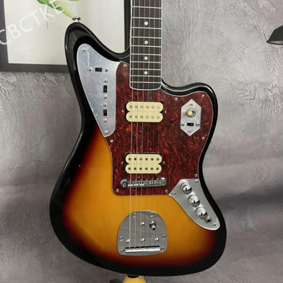 Solid Body Sunburst Jazz Master JG Electric Guitar Chrome Hardware Red Pickguard