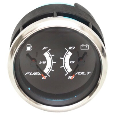Faria Boat Multifunction Gauge GFC027A | Platinum Fuel Volt 3 1/4 Inch