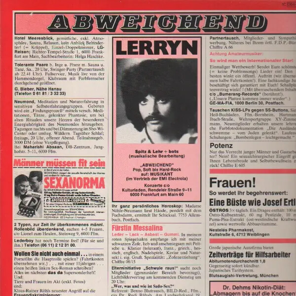 Lerryn Abweichend Near Mint Emi Electrola Vinyl Lp