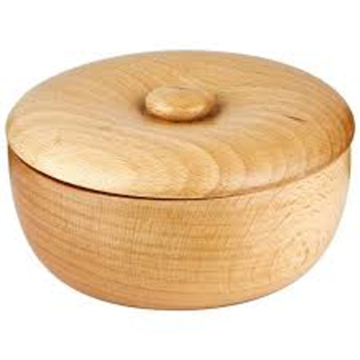 Col Conk Light Beechwood Shave Bowl  Lid