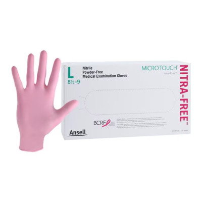 Ansell Perry 6034513 Microtouch NitraFree Gloves Large 100/Bx