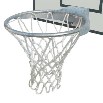 (03) CANESTRO BASKET PESANTE PER ESTERNO DI ACCIAIO ZINCATO + RETINA IN NYLON