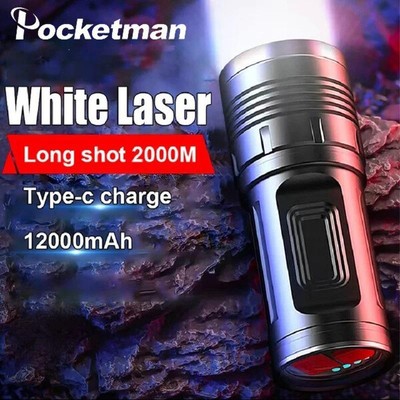 Brightest 3500000LM LED Powerful 4-Modes Flashlight Rechargeable Torch Spotlight