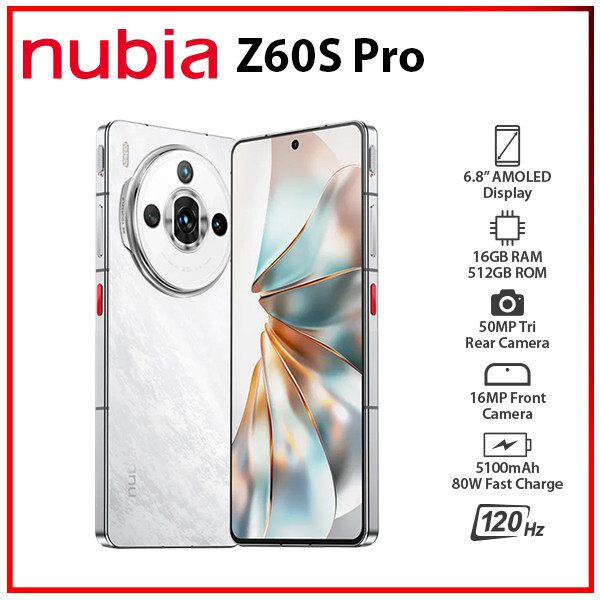 スマートフォン本体 nubia Z60S Pro 5G 16GB + 512GB White nubia Z60S Pro - Nubia Store (Global)