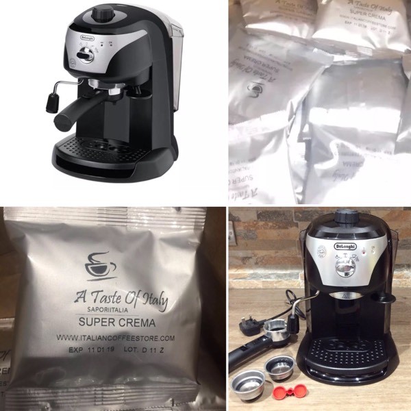 DeLonghi Coffee / Espresso Machine & 87 ese coffee pods worth £13 in