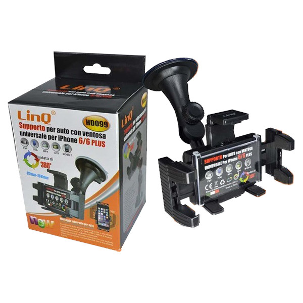 Supporto Staffa Per Auto Carl Holder Universale Iphone 6 - 6 Plus Linq Hd099