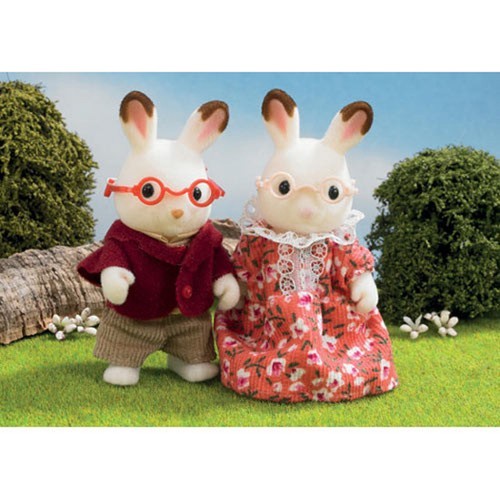 *NEW* SYLVANIAN FAMILIES 4627 Chocolate Rabbit Grandparents Family - Set of 2 | eBay