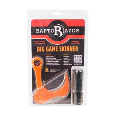Raptorazor Orange Injection Molded Big Game Skinner Field Dressing Knife