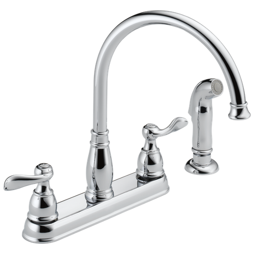 Delta Windemere 2 Handle Kitchen Faucet Chrome-Certified Refurbished
