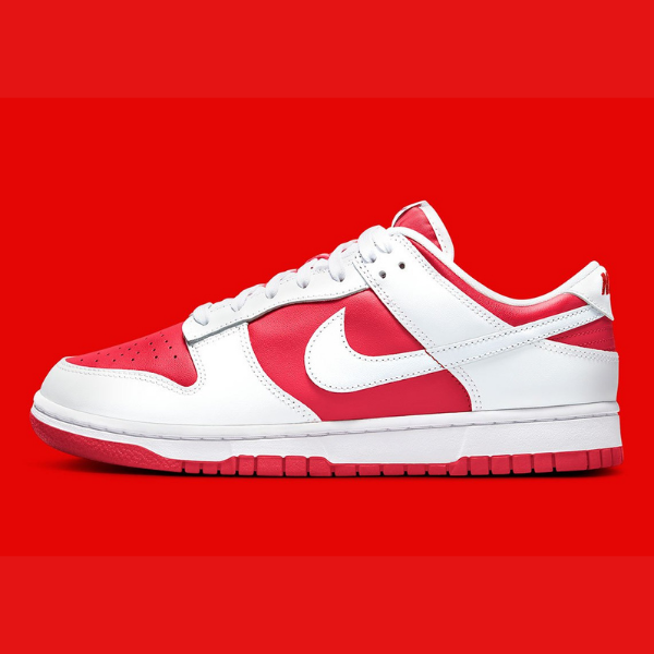 

Кроссовки NIKE DUNK LOW RETRO CHAMPIONSHIP RED DD1391-600 мужские US6-12, Красный, Nike Dunk Low