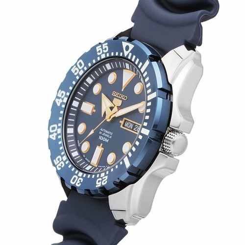 Pre-owned Seiko 5 Automatic Divers Men's Sports Blue Ion Plated Watch Srp605j2 Us4
