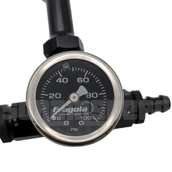 Holley Sniper Stealth EFI 4150 EFI dual inlet fuel line with gauge