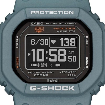 Pre-owned Casio G-shock Dw-h5600-2jr Black G-squad Sport Bluetooth Men's Watch In Box