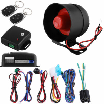 Car Vehicle Alarm Protection Burglar Security System Keyless Entry+2 Remote V9G2