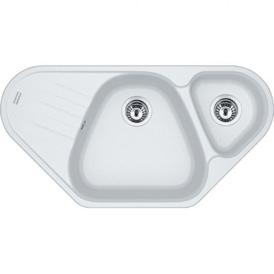 Franke Azg 661-E 960x500mm,3 1/2 '', Drehknopf-Ventil, Lavabo Droite, Tour Sur